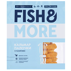 "FISH & MORE" палочки из кальмара в панировке, обжаренные